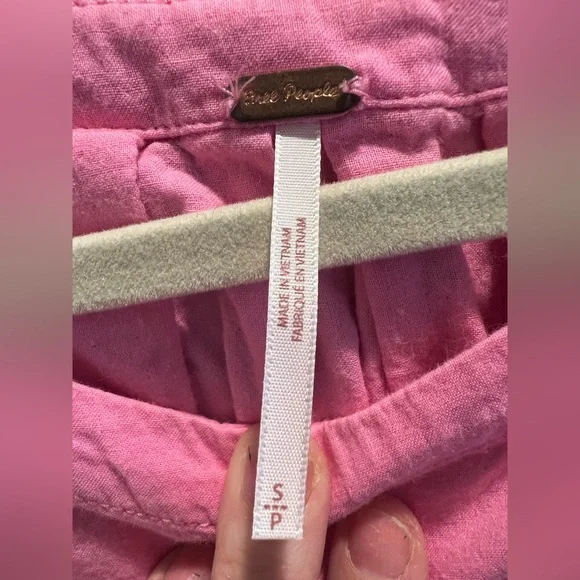 Free People Boxy Short Sleeve Tunic Top in Pink - Picture 5 of 9